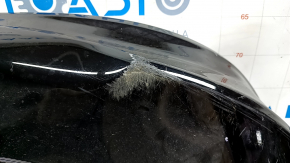 Honda Accord 23 rear bumper lip - gloss black, no fragment, broken fasteners, scratches