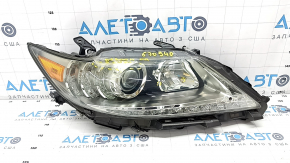 Front right headlight complete Lexus ES300h ES350 13-15 dorest xenon + LED DRL, sand, cobweb, for polishing