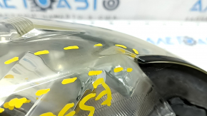 Front right headlight complete Lexus ES300h ES350 13-15 dorest xenon + LED DRL, sand, cobweb, for polishing