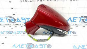 Side mirror left Lexus ES300h ES350 13-18 14 pins, BSM, backlight, turn signal, red, scratches, scratches on turn signal glass