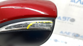 Side mirror left Lexus ES300h ES350 13-18 14 pins, BSM, backlight, turn signal, red, scratches, scratches on turn signal glass
