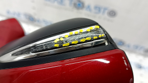 Side mirror right Lexus ES300h ES350 13-18 14 pins, BSM, backlight, turn signal, red, scratches on turn signal glass