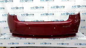 Bare rear bumper Lexus ES300h 13-18 for parking sensors, red, scratches, crack in mount, dented, broken