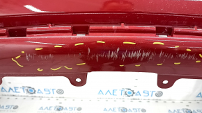 Bare rear bumper Lexus ES300h 13-18 for parking sensors, red, scratches, crack in mount, dented, broken