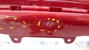 Bare rear bumper Lexus ES300h 13-18 for parking sensors, red, scratches, crack in mount, dented, broken