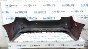 Bare rear bumper Lexus ES300h 13-18 for parking sensors, red, scratches, crack in mount, dented, broken