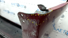 Bare rear bumper Lexus ES300h 13-18 for parking sensors, red, scratches, crack in mount, dented, broken