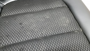 Rear seat left Ford Escape MK4 23- without airbag, mechanical, combined leather + cloth, black with red stitching, rusty runners, for dry cleaning, dented