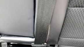 Rear seat left Ford Escape MK4 23- without airbag, mechanical, combined leather + cloth, black with red stitching, rusty runners, for dry cleaning, dented
