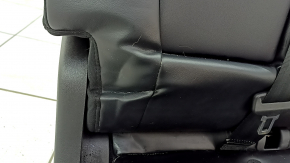 Rear seat left Ford Escape MK4 23- without airbag, mechanical, combined leather + cloth, black with red stitching, rusty runners, for dry cleaning, dented