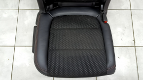 Right rear seat Ford Escape MK4 23- without airbag, combined leather + cloth, black with red stitching, rusty runners, dry cleaning, scratch