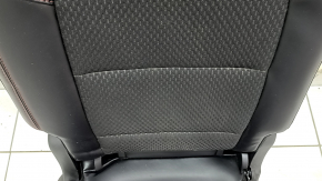 Right rear seat Ford Escape MK4 23- without airbag, combined leather + cloth, black with red stitching, rusty runners, dry cleaning, scratch