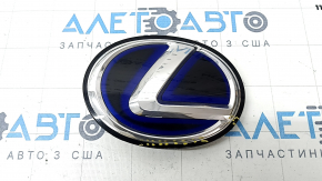 Radiator grill emblem grill Lexus ES300h 13-18 blue sand, air on edge