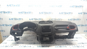 Torpedo front panel without AIRBAG Jeep Renegade 15- black TRAILHAWK