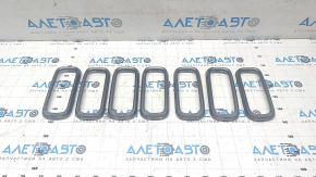 Radiator grill inserts set grill Jeep Renegade 15-18 prerest black broken fasteners