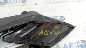 Outer wing lamp right Honda Accord 23- without cover, broken glass, dented