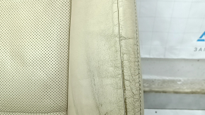 Driver's seat Lexus ES300h ES350 13-18 without airbag, electric, beige leather, heating, ventilation, worn, dented, cracked, dry-cleaned, scratch
