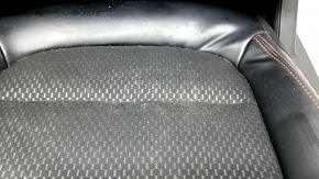 Driver's seat Ford Escape MK4 23- without airbag, electric, combined leather + cloth, black with red stitching, right runner does not work, tear, for dry cleaning