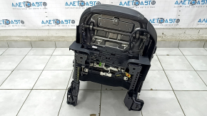 Driver's seat Ford Escape MK4 23- without airbag, electric, combined leather + cloth, black with red stitching, right runner does not work, tear, for dry cleaning