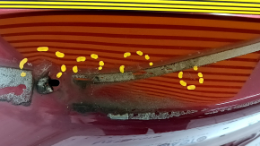 Trunk lid Lexus ES300h ES350 13-18 red 3R1, bumps, dents