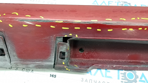 Left threshold Lexus ES300h ES350 13-18 red, scratches, pressed, broken fasteners, cracks