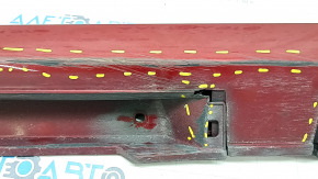 Left threshold Lexus ES300h ES350 13-18 red, scratches, pressed, broken fasteners, cracks