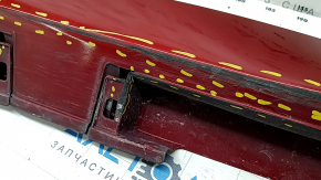 Left threshold Lexus ES300h ES350 13-18 red, scratches, pressed, broken fasteners, cracks