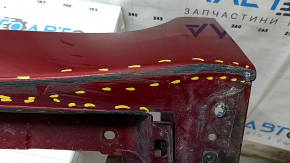 Left threshold Lexus ES300h ES350 13-18 red, scratches, pressed, broken fasteners, cracks