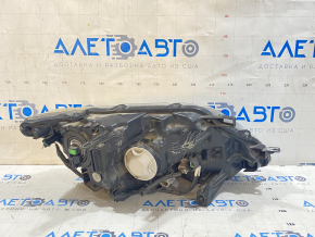 Headlight front left Nissan Rogue 14-16 bare, halogen, driftwood, reflectors climbed
