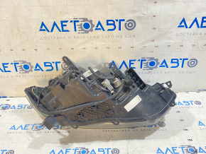Headlight front left Nissan Rogue 14-16 bare, halogen, driftwood, reflectors climbed