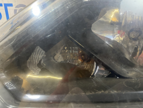 Headlight front left Nissan Rogue 14-16 bare, halogen, driftwood, reflectors climbed