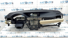 Torpedo front panel with AIRBAG Lexus ES300h ES350 13-18 black with beige, scratches, for cleaning