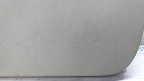 Lower trunk door trim Toyota Sienna 11-20 beige, plastic turned white, scratches, abrasions