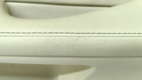 Door trim card front right Lexus ES300h ES350 13-18 beige with black insert leather, armrest beige leather, molding for light wood, leather defect, for cleaning