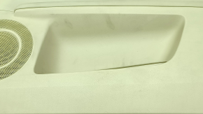 Door trim card front right Lexus ES300h ES350 13-18 beige with black insert leather, armrest beige leather, molding for light wood, leather defect, for cleaning