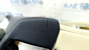 Door trim card rear right Lexus ES300h ES350 13-18 beige with black insert leather, armrest beige leather, molding under the tree, torn armrest, scratches, for dry cleaning