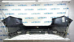 Bare rear bumper with lip Jaguar F-Pace X761 17-20 for 2 single exhausts, for 4 parking sensors, white, scratches