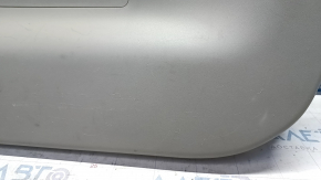Lower trunk door trim Toyota Prius V 12-17 gray, no lower plug, scratches, whitened plastic