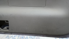 Lower trunk door trim Toyota Prius V 12-17 gray, no lower plug, scratches