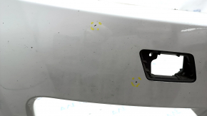 Bare front bumper Jaguar F-Pace X761 17-20 for 4 parking sensors and headlight washers, white, scratches