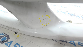 Bare front bumper Jaguar F-Pace X761 17-20 for 4 parking sensors and headlight washers, white, scratches