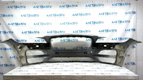 Bare front bumper Jaguar F-Pace X761 17-20 for 4 parking sensors and headlight washers, white, scratches