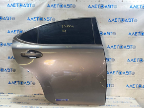 Door assembly rear right Lexus ES300h ES350 13-18 hybrid, keyless, graphite 1H9, butt, soot on glass
