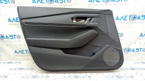 Door trim card front left Honda Accord 23- leather black, armrest leather, dented