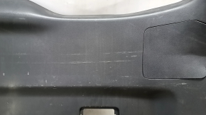Lower trunk door trim Mazda CX-9 16-23 black scratches, dented plug
