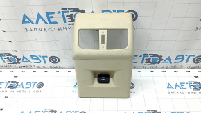 Center console trim rear Lexus ES300h ES350 13-18 beige, 2 parts, with cigarette lighter, scratches