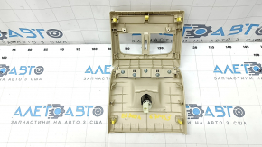 Center console trim rear Lexus ES300h ES350 13-18 beige, 2 parts, with cigarette lighter, scratches