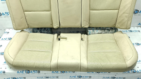 Rear row of seats 2nd row Lexus ES300h ES350 13-18 without airbag, beige leather, perforation, without headrests, scratches, cracked, worn, dented, for dry cleaning