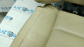 Rear row of seats 2nd row Lexus ES300h ES350 13-18 without airbag, beige leather, perforation, without headrests, scratches, cracked, worn, dented, for dry cleaning