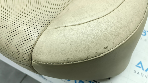 Rear row of seats 2nd row Lexus ES300h ES350 13-18 without airbag, beige leather, perforation, without headrests, scratches, cracked, worn, dented, for dry cleaning